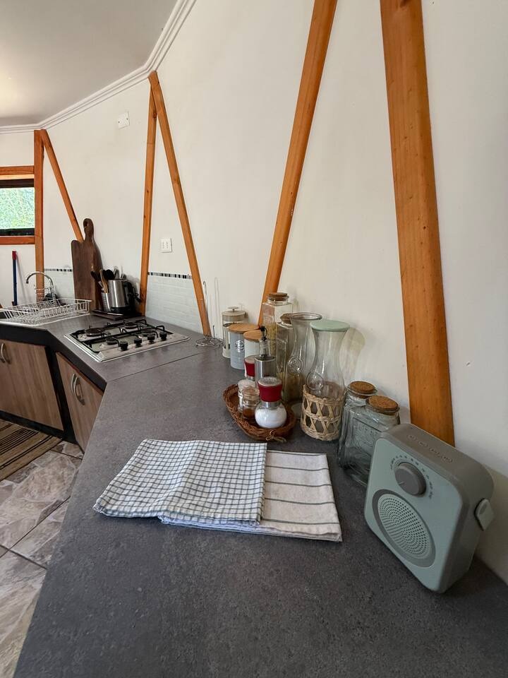 Detalle Cocina y Radio Vintage